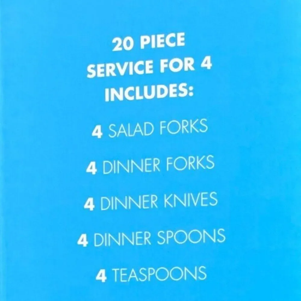 Oneida Casaba 20 Piece Everyday‎ Premium Flatware Set, Service for 4